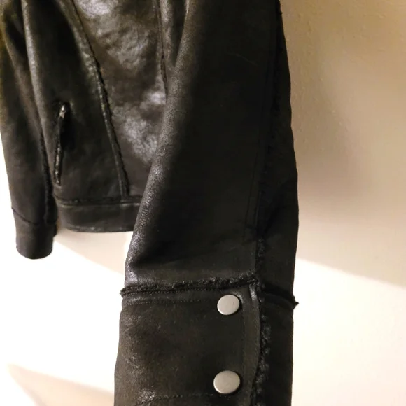 NWT Marrakech Women's Marissa Sherpa Fully Lined Moto/Bikers Jacket  Size Small - Picture 9 of 16
